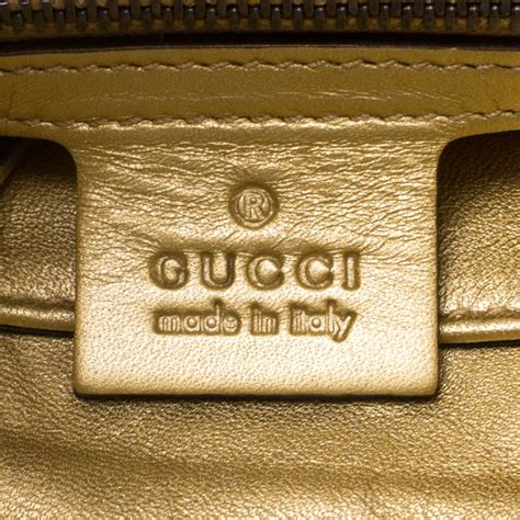 fake gucci bag label